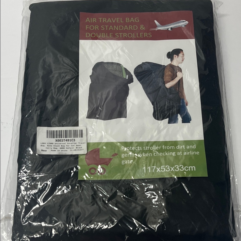NWOT Air Travel Bag for Strollers - Black